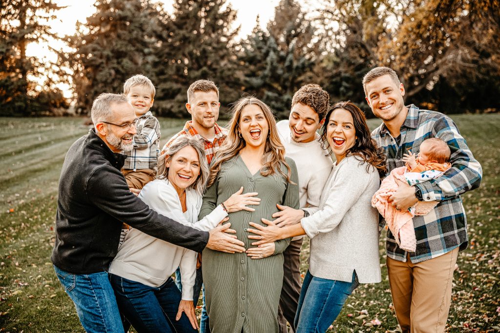 Großfamilien Fotoshooting im Allgäu